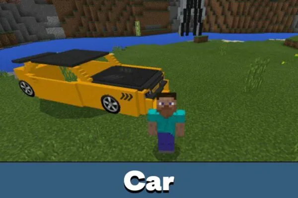 Car from from Transformers Mod for Minecraft PE