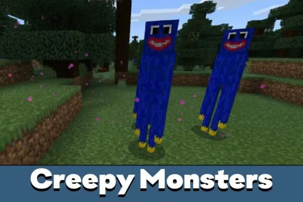 Creepy Monsters from Poppy Playtime Texture Pack for Minecraft PE