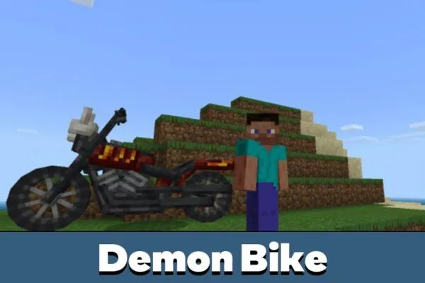 Demon Bike from Motorcycle Mod for Minecraft PE