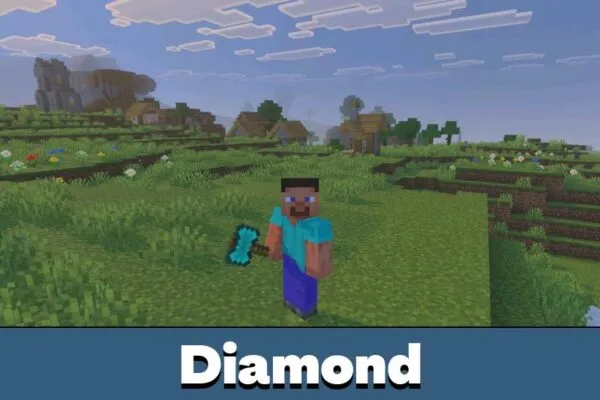 Diamond from Hammer mod for Minecraft Bedrock
