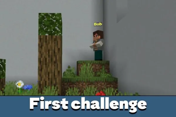 First Challenge from 100 Floors Map for Minecraft PE