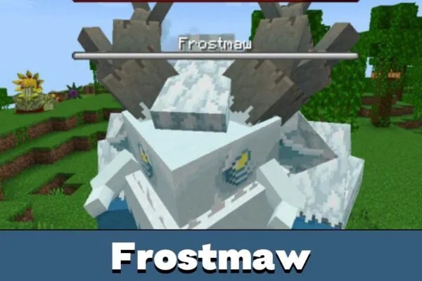 Frostmaw from Mowzies Mobs Mod for Minecraft PE