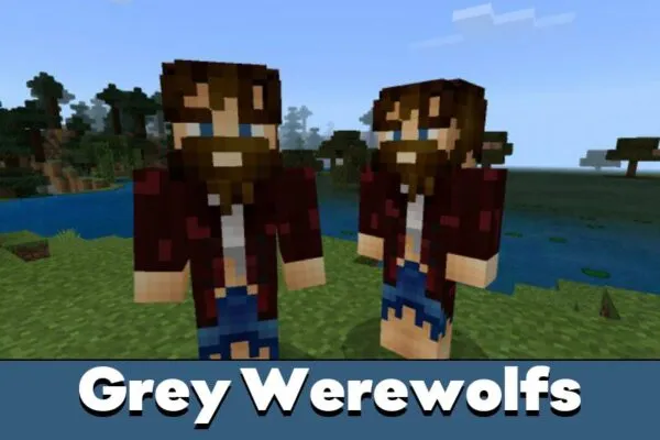 Grey Werewolf from Werewolf Mod for Minecraft PE