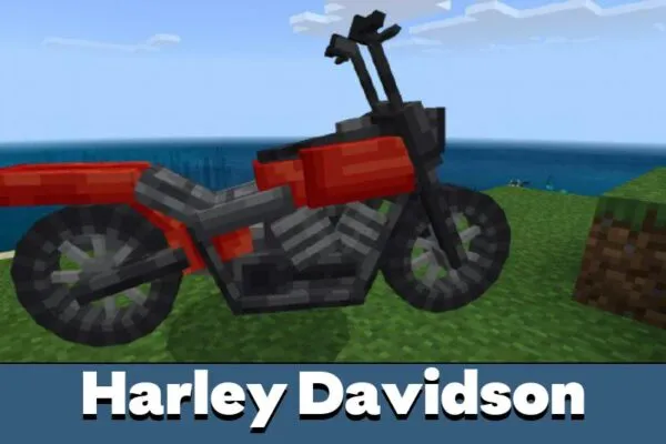 Harley Davidson from Motorcycle Mod for Minecraft PE