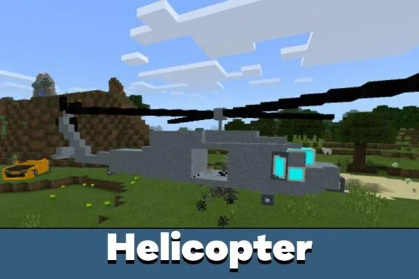 Helicopter from Transformers Mod for Minecraft PE