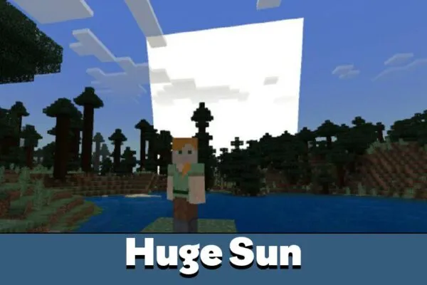 Huge Sun from Heat Mod for Minecraft PE