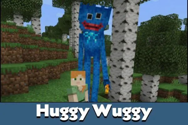 Huggy Wuggy from Poppy Playtime Mod for Minecraft PE