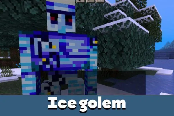 Ice Golem from Cold Mod for Minecraft PE