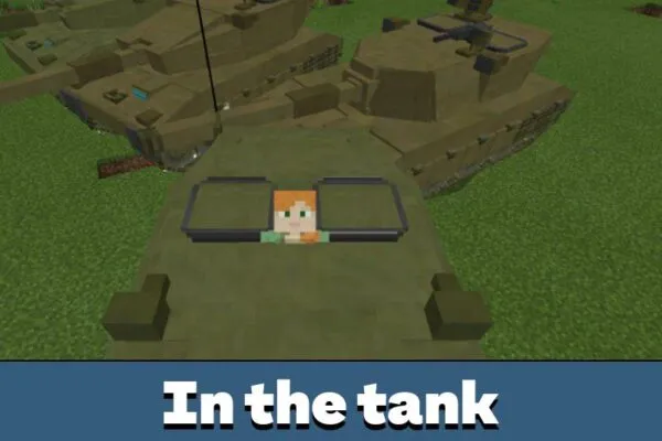 In the Tank from Flans Mod for Minecraft PE