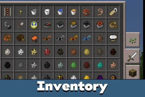 Inventory from Airship Mod for Minecraft PE