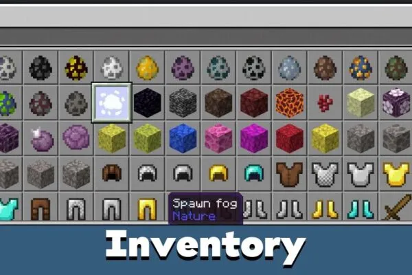 Inventory from Fog from Fog Mod for Minecraft PE