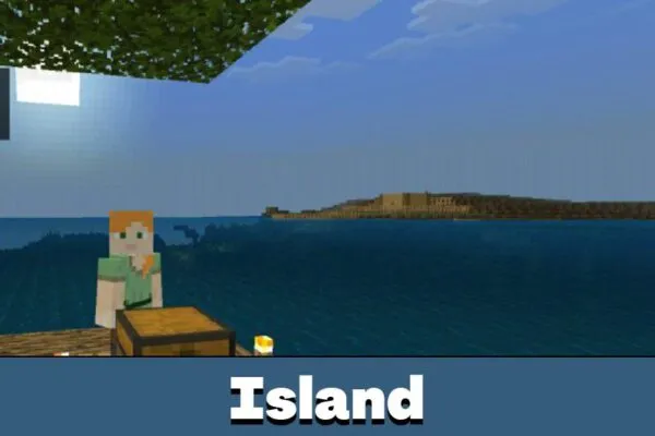 Island from Ocean Explorer Map for Minecraft PE