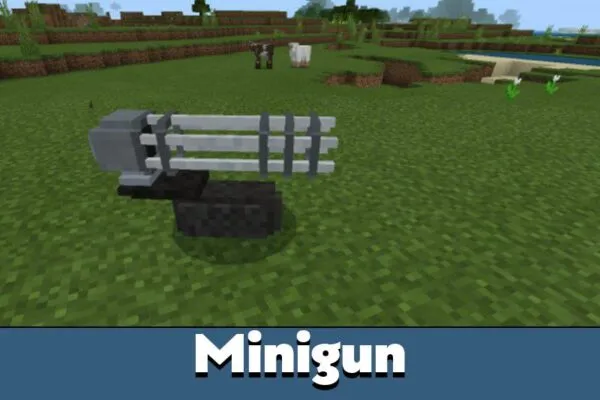 Minigun from Robot Mod for Minecraft PE