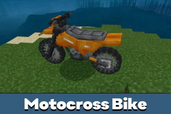 Motocross Bike from Motorcycle Mod for Minecraft PE