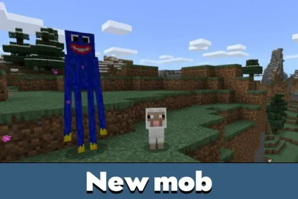 New Mob from Huggy Wuggy Texture Pack for Minecraft PE