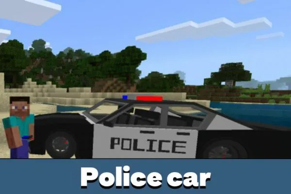 Police Car from Bus Mod for Minecraft PE