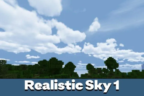 Realistic Sky 1 from Clouds Mod for Minecraft PE