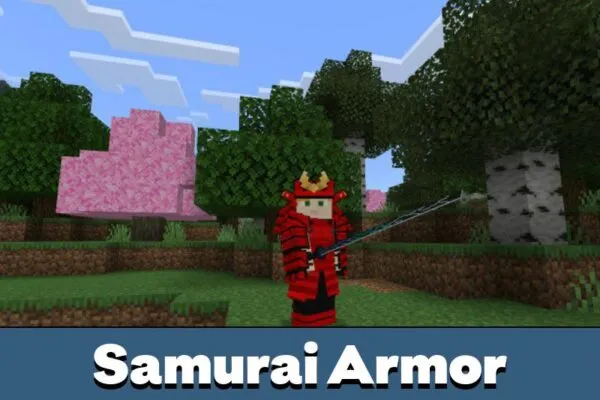 Samurai Armor from Japan Mod for Minecraft PE