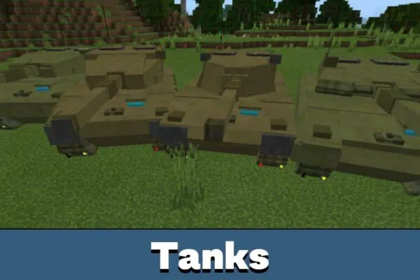 Tanks from Flans Mod for Minecraft PE