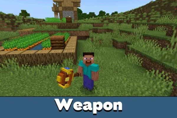 Weapon from Hammer mod for Minecraft Bedrock