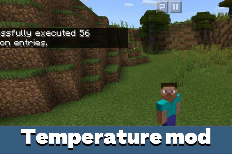 Download Temperature for Minecraft PE mod: new challenges