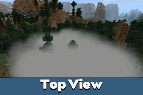 Top View from Fog from Fog Mod for Minecraft PE