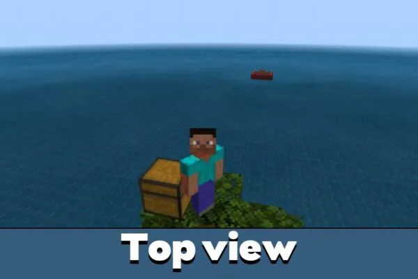 Top View from Ocean Explorer Map for Minecraft PE