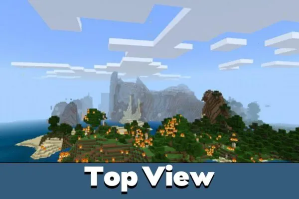 Top View from Rain Mod for Minecraft PE