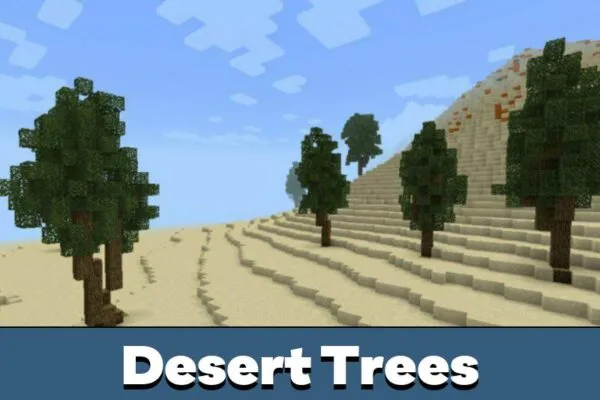 Desert Trees from Desert Survival Map for Minecraft PE