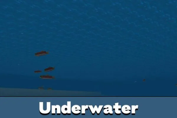 Underwater from Desert Survival Map for Minecraft PE