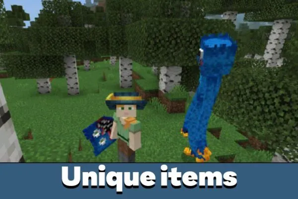 Unique Items from Poppy Playtime Mod for Minecraft PE