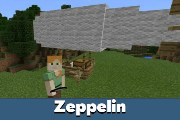 Zeppelin from Airship Mod for Minecraft PE