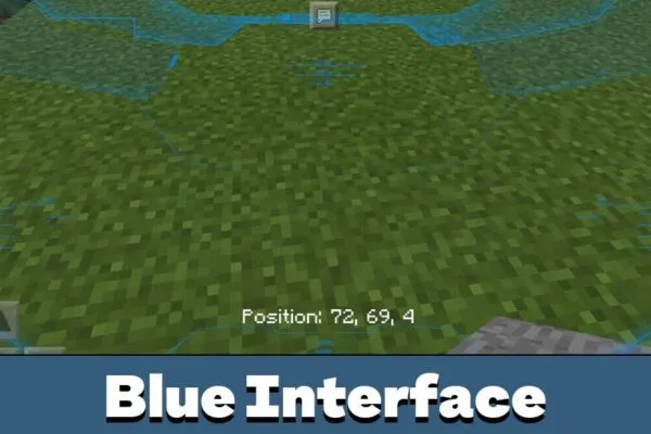 Blue Interface from Halo Texture Pack for Minecraft PE