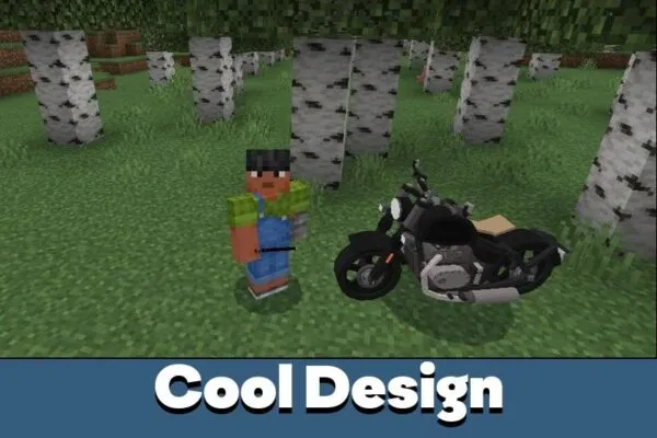 Cool Design from Motorcycle Mod for Minecraft PE