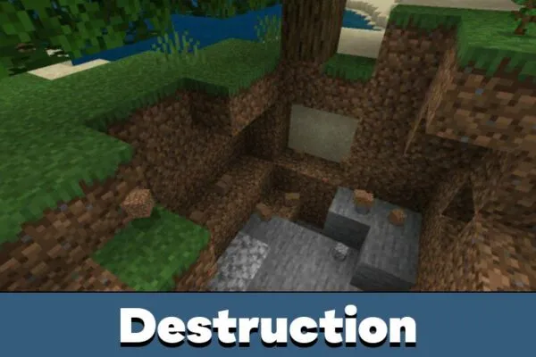 Destruction from Timber Mod for Minecraft PE