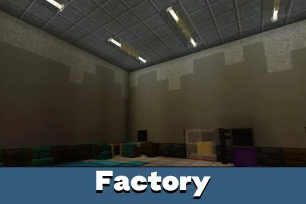 Factory from Poppy Playtime Map for Minecraft PE