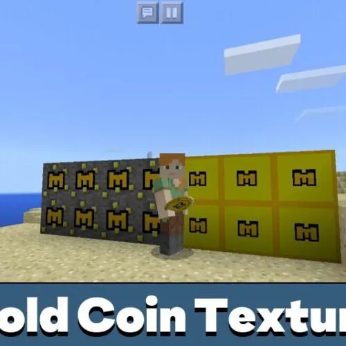 Gold Coin Texture Pack for Minecraft PE