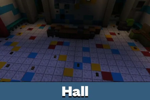 Hall from Poppy Playtime Map for Minecraft PE