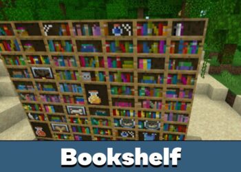 Download Bookshelf Minecraft PE mod: limitless possibilities