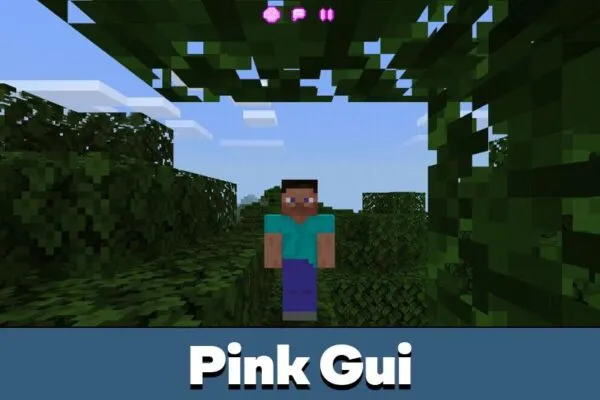 Pink GUI from GUI Texture Pack for Minecraft PE