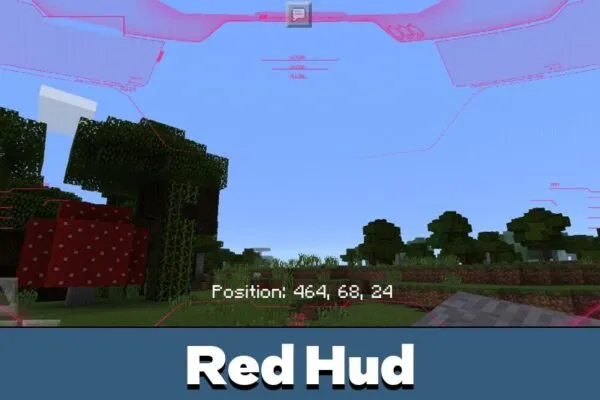 Red Hud from Halo Texture Pack for Minecraft PE