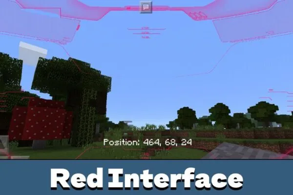 Red Interface from Halo Texture Pack for Minecraft PE