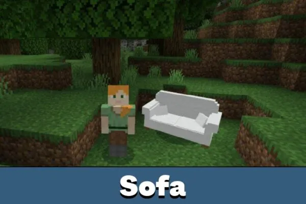 Sofa from TV Mod for Minecraft PE