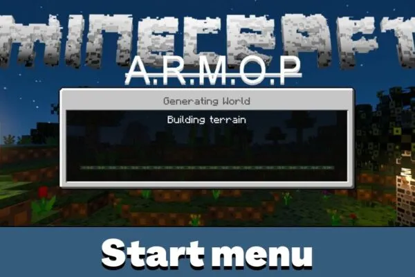 Start Menu from Lego Texture Pack for Minecraft PE