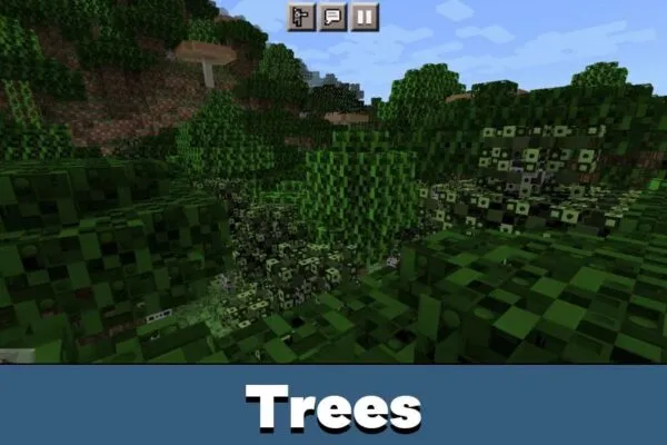 Trees from Lego Texture Pack for Minecraft PE