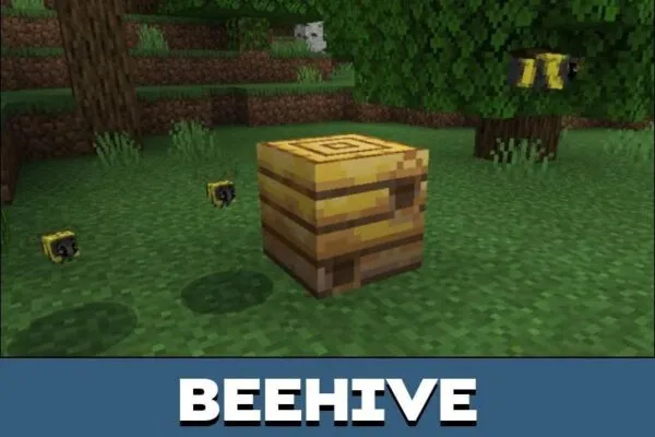 Beehive from Bee Texture Pack for Minecraft PE