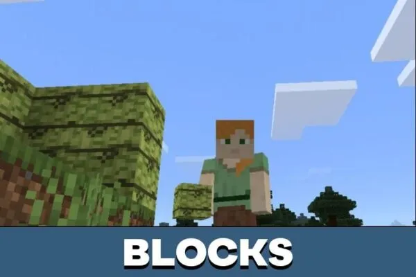 Blocks from Bamboo Mod foe Minecraft PE