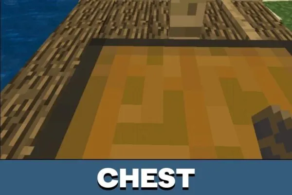 Chest from Raft Mod for Minecraft PE