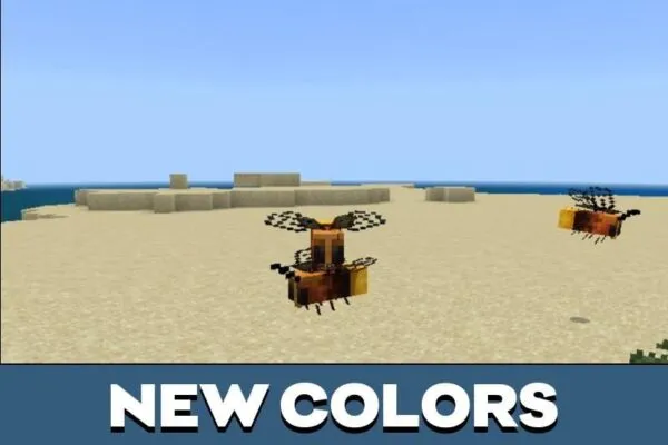 New colors from Bee Texture pack fof Minecraft PE