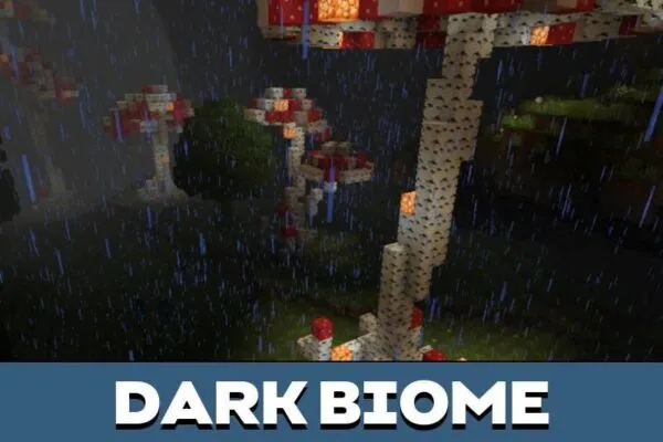 Dark Biome from Mushroom Sirvival Map for Minecraft PE